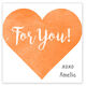 Watercolor Heart Square Gift Stickers Image 6 of 6